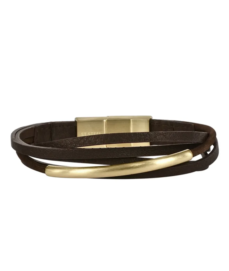 Arock Andy Armband Brunt/Guld 363713