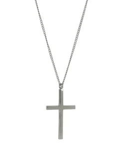 Arock Cross Långt Halsband Stål