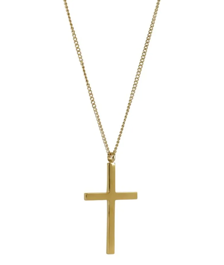 Arock Cross Långt Halsband Guld