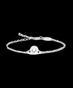 Blomdahl Armband S Grand Bezel 8 mm, Crystal (silver)