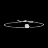 Blomdahl Armband Silver Brilliance Cushion 8 mm, Crystal