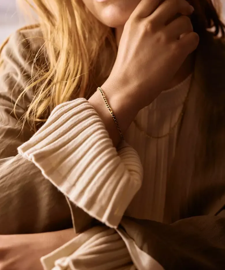 Blomdahl Guld Tiny Figaro Armband