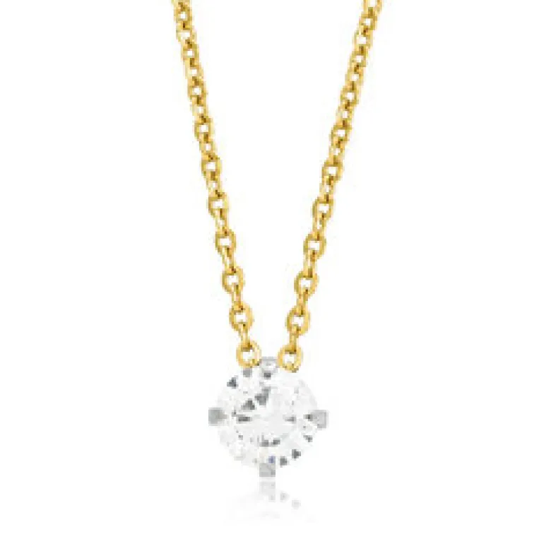 Blomdahl Halsband Tiffany CZ White 7 mm 33‑2315‑0730