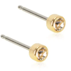 Blomdahl Örhängen Bezel Crystal 3 mm 15‑1302‑01
