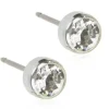 Blomdahl Örhängen Bezel Crystal 5 mm 15‑1424‑01