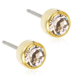 Blomdahl Örhängen Bezel Crystal 5 mm 15‑1324‑01