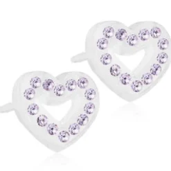 Blomdahl Örhängen Brilliance Heart Hollow Violet 15‑01121‑26