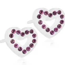 Blomdahl Örhängen Brilliance Heart Hollow Amethyst 15‑01121‑13