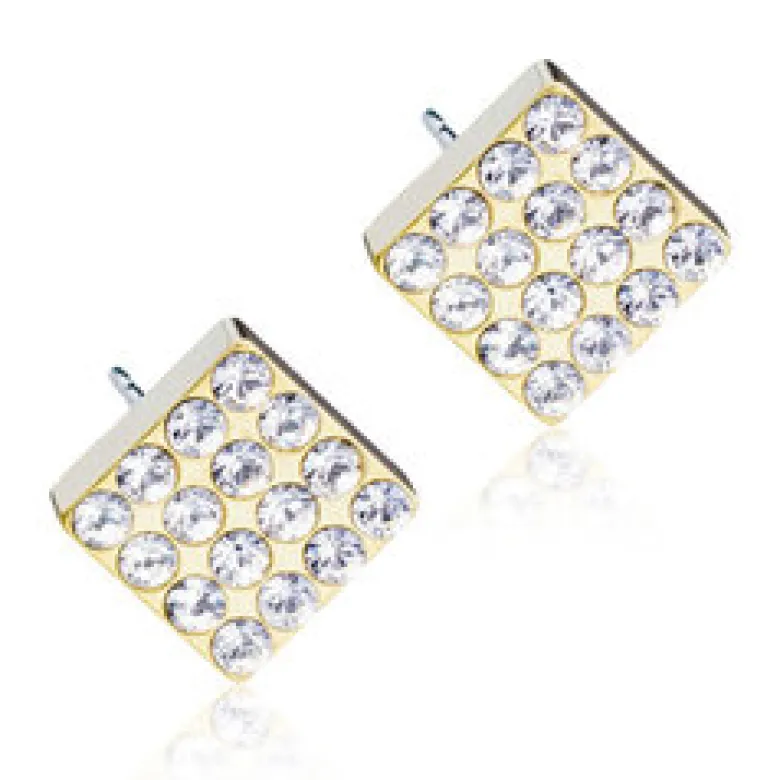 Blomdahl Örhängen Brilliance Square Crystal 15‑1392‑01