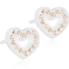 Blomdahl Örhängen Brilliance Heart Hollow Golden Rose 15‑01121‑75