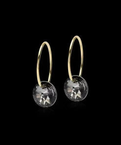 Blomdahl Örhängen GT Ear Ring 14 mm, Round 8 mm, Black Diamond