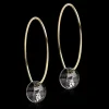 Blomdahl Örhängen GT Ear Ring 25 mm, Round 8 mm, Black diamond 15-1381-4812