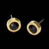 Blomdahl Örhängen GT Grand Bezel 8 mm, Black