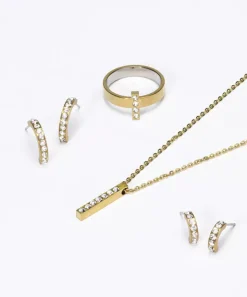 Blomdahl Örhängen GT Pendant Brilliance Curved 15 mm , Crystal 15-13147-01