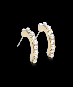 Blomdahl Örhängen GT Pendant Mixed Curved 15 mm, Crystal/White 15-13147-159