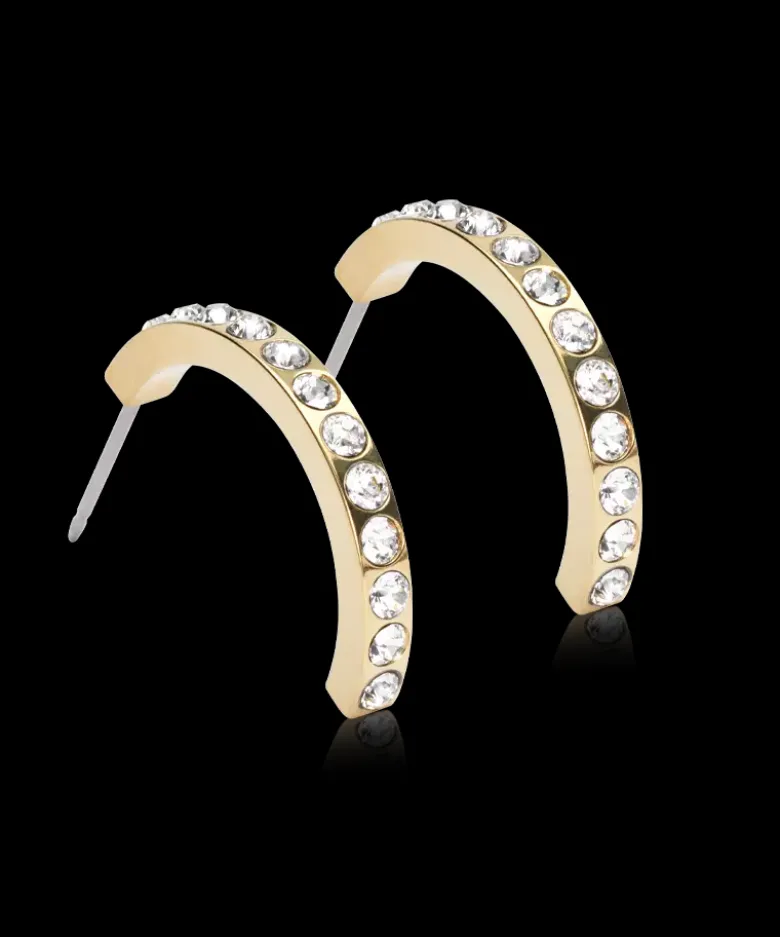 Blomdahl Örhängen GT Pendant Brilliance Curved 20 mm , Crystal 15-13148-01