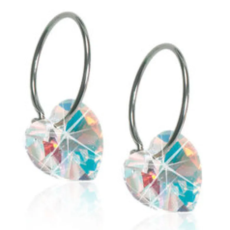 Blomdahl Örhängen Heart Rainbow 15‑1255‑02