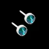 Blomdahl Örhängen MP Bezel 6 mm, Emerald