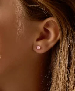 Blomdahl Örhängen MP Bezel 6 mm Soft Rose 15-0109-52