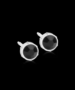 Blomdahl Örhängen MP Bezel 6 mm Jet 15-0109-07