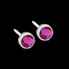 Blomdahl Örhängen MP Bezel 6 mm, Fuchsia 15-0109-09