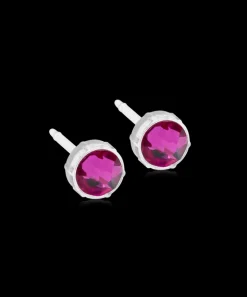 Blomdahl Örhängen MP Bezel 6 mm, Fuchsia 15-0109-09