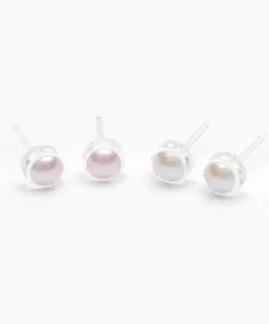 Blomdahl Örhängen MP Bezel Pearl 6 mm, Light rose 15-0109-64