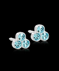 Blomdahl Örhängen MP Clover 6 mm, Aquamarine