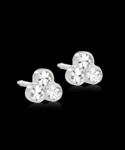 Blomdahl Örhängen MP Clover 6 mm, Crystal
