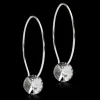 Blomdahl Örhängen NT Ear Ring 25 mm, Round 8 mm, Black diamond 15-1281-4812