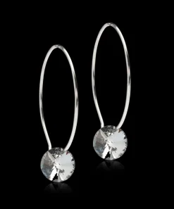 Blomdahl Örhängen NT Ear Ring 25 mm, Round 8 mm, Black diamond 15-1281-4812