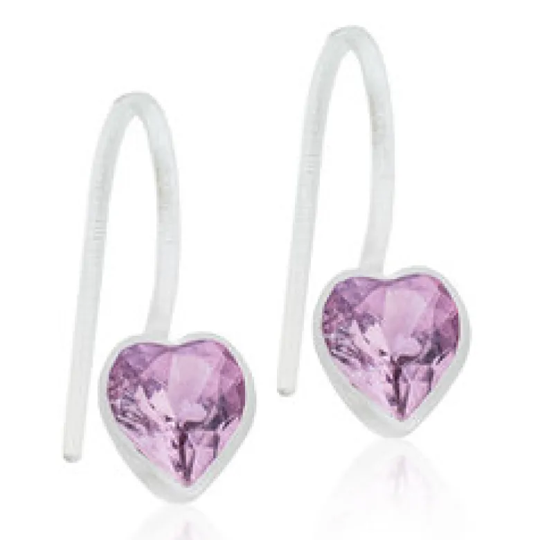 Blomdahl Örhängen Pendant Fixed Heart Light Amethyst 15‑0180‑2174