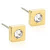 Blomdahl Örhängen Petite Square Crystal 15‑1319‑01
