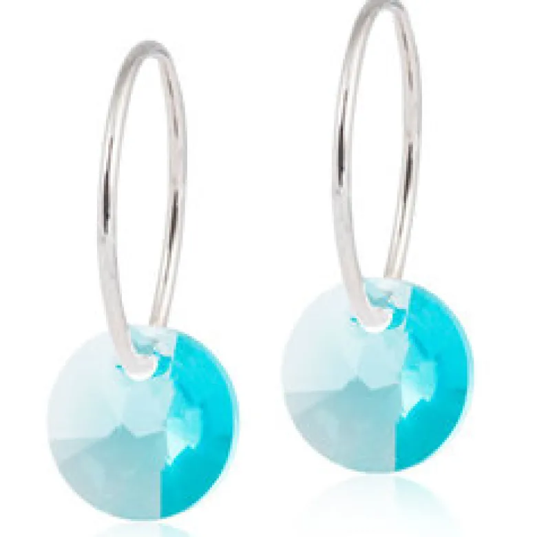 Blomdahl Örhängen Round Turquoise 15‑1248‑11