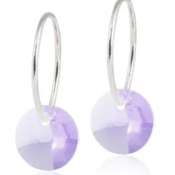 Blomdahl Örhängen Round Violet 15‑1248‑26