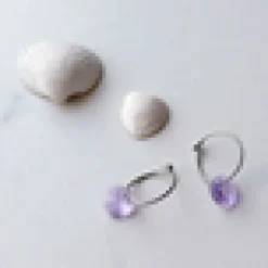 Blomdahl Örhängen Round Violet 15‑1248‑26