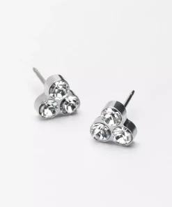 Blomdahl Örhängen ST Clover 8 mm, Crystal