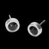 Blomdahl Örhängen ST Grand Bezel 8 mm, Black