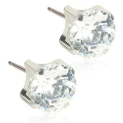 Blomdahl Örhängen Tiffany CZ White 7 mm 15‑1415‑30