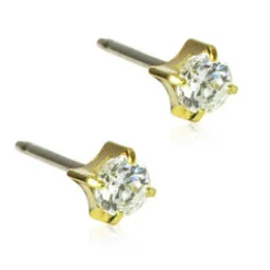 Blomdahl Örhängen Tiffany CZ White 4 mm 15‑1303‑30
