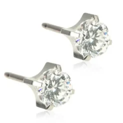 Blomdahl Örhängen Tiffany CZ White 5 mm 15‑1404‑30