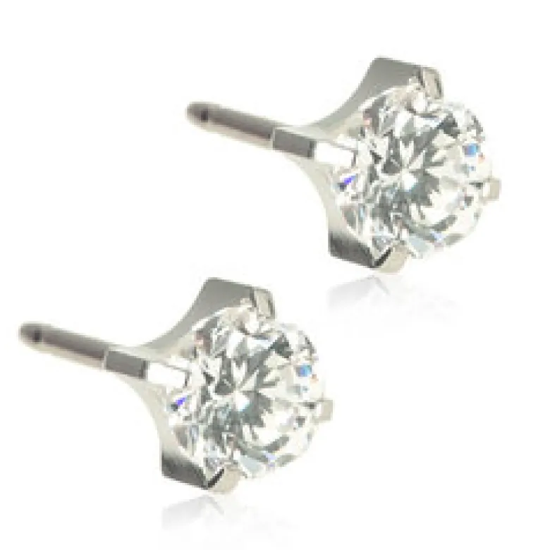 Blomdahl Örhängen Tiffany CZ White 5 mm 15‑1404‑30