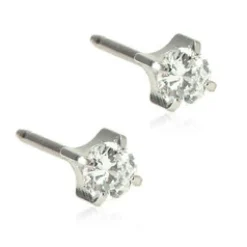 Blomdahl Örhängen Tiffany CZ White 4 mm 15‑1403‑30