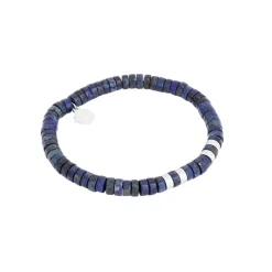 By Billgren Armband jaspis, stål, brun/röd – 8212