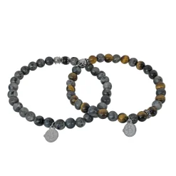 By Billgren Armbandsset, beads, jord/grå – 8115-8139