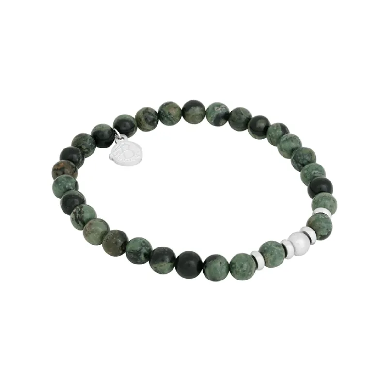 By Billgren Beadsarmband, galaxy stone, grön – 8213