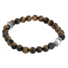 By Billgren Beadsarmband, brun/silver – 8918