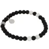 By Billgren Beadsarmband, Howilte, svart/vit/silver – 8941