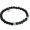 By Billgren Beadsarmband, Lavasten/Onyx, svart – 8172