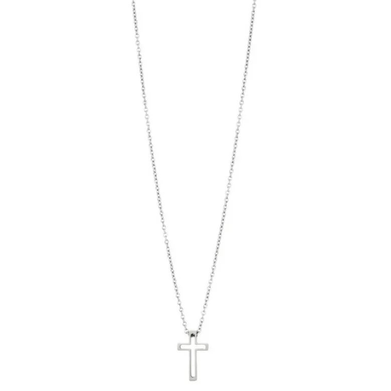 By Billgren Halsband, litet kors, stål/silver – 9121